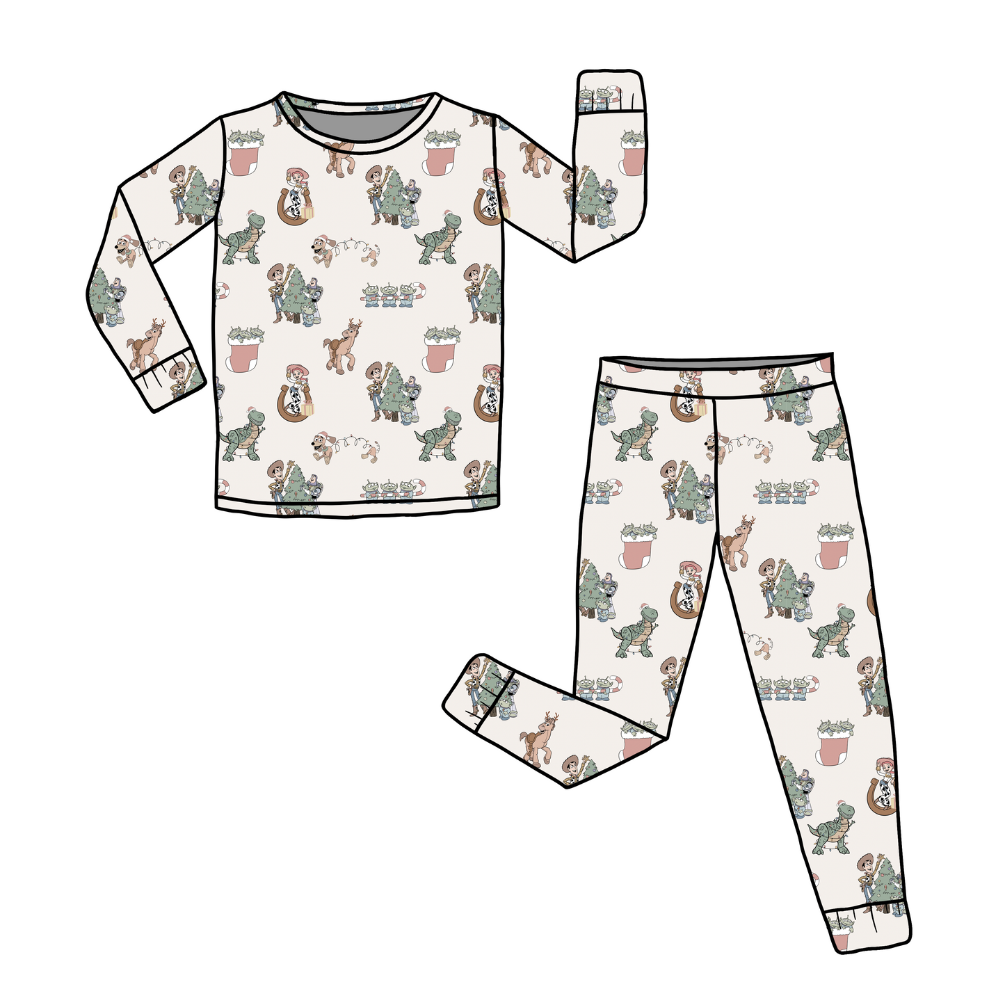 Christmas Toys - Kids Bamboo Pajama Set *READY TO SHIP*