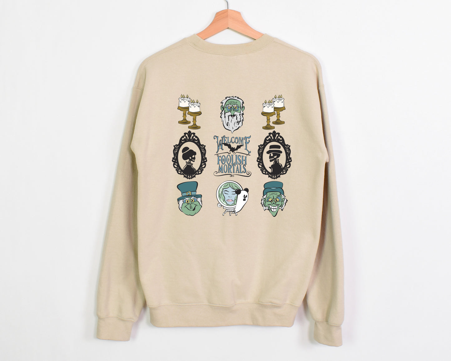 Foolish Mortals (Front & Back) - Adult Fleece Sweatshirt