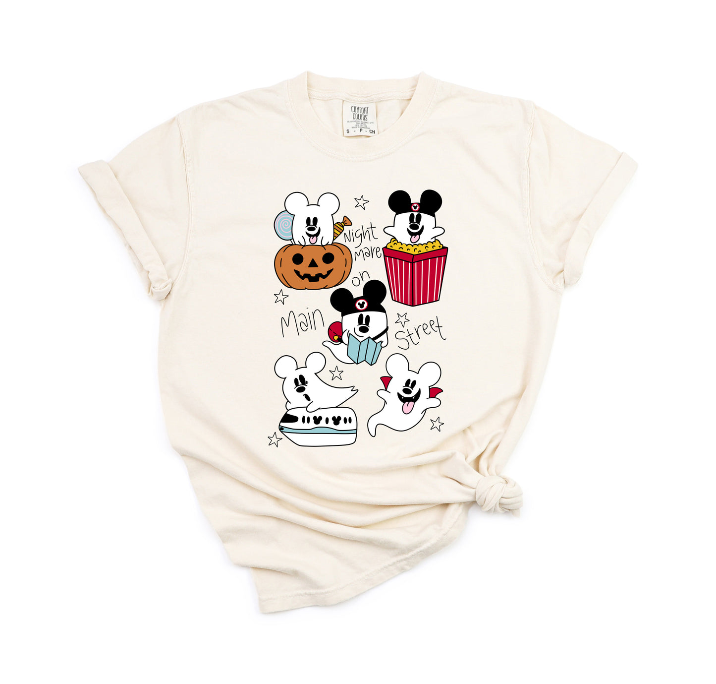 Boo's on Main Street - Comfort Colors Adult Tee
