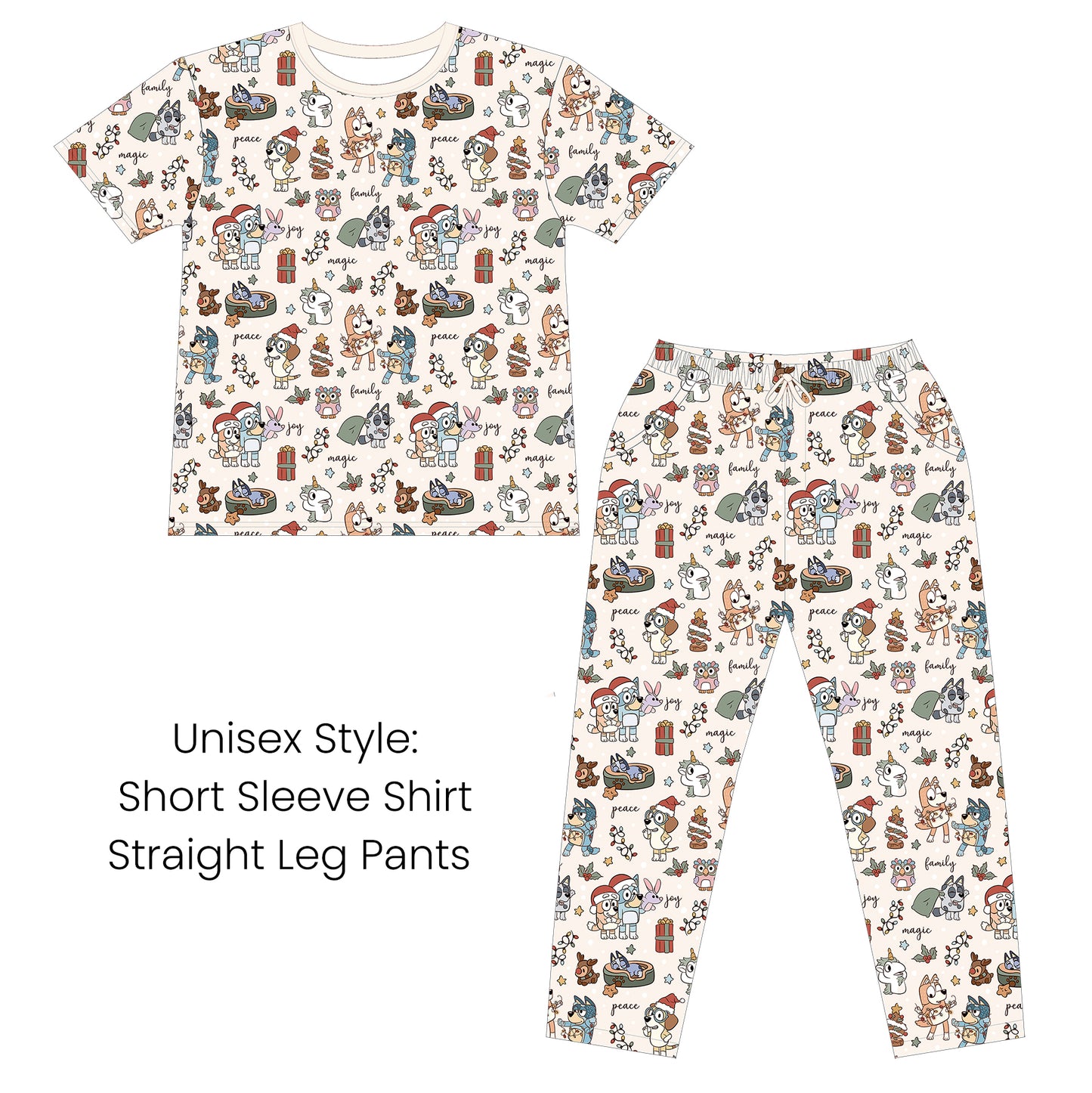 Pup Family Christmas - Bamboo Pajama Set *READY TO SHIP*