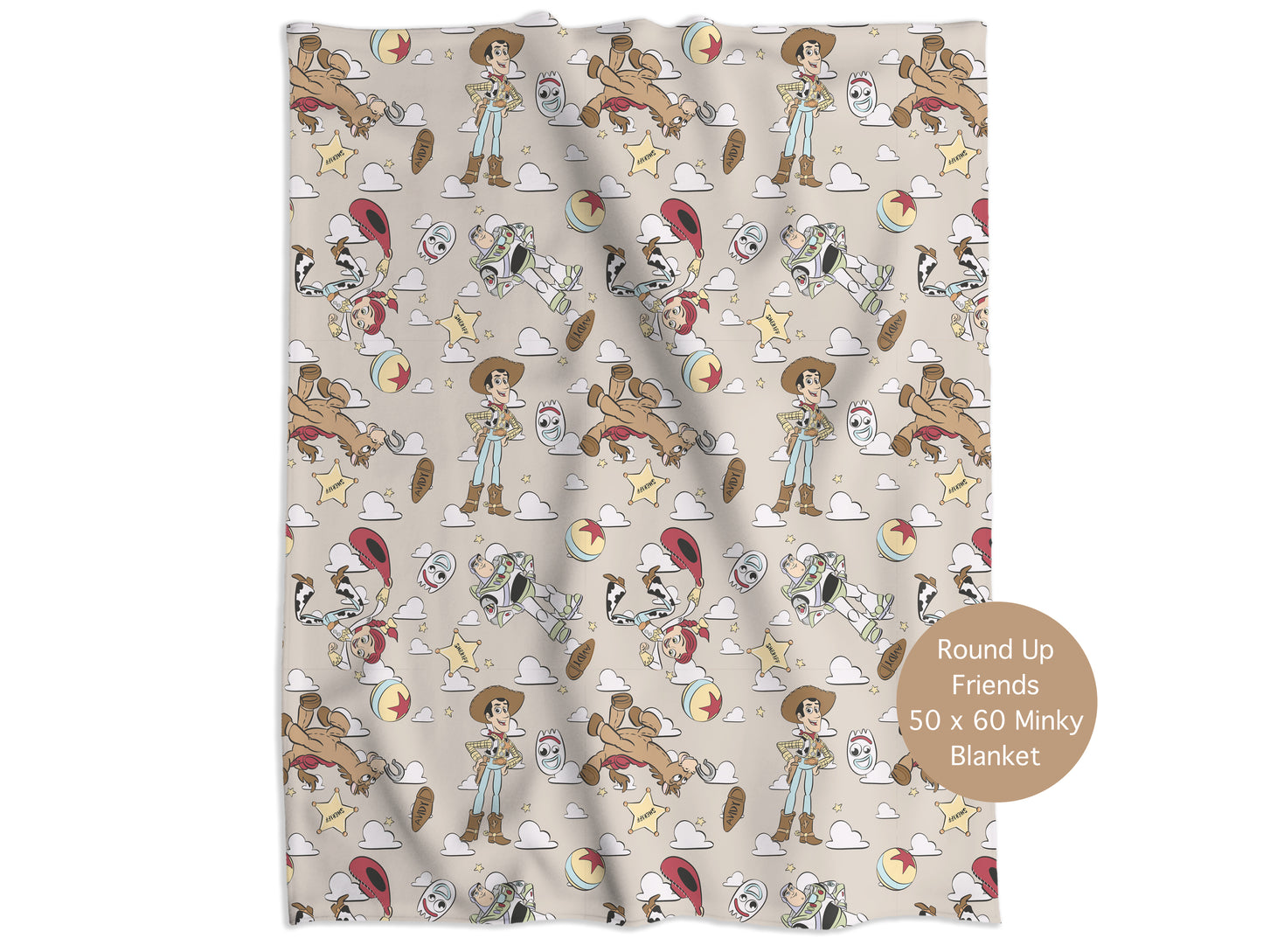 Round Up Friends Minky Throw Blanket *PREORDER*