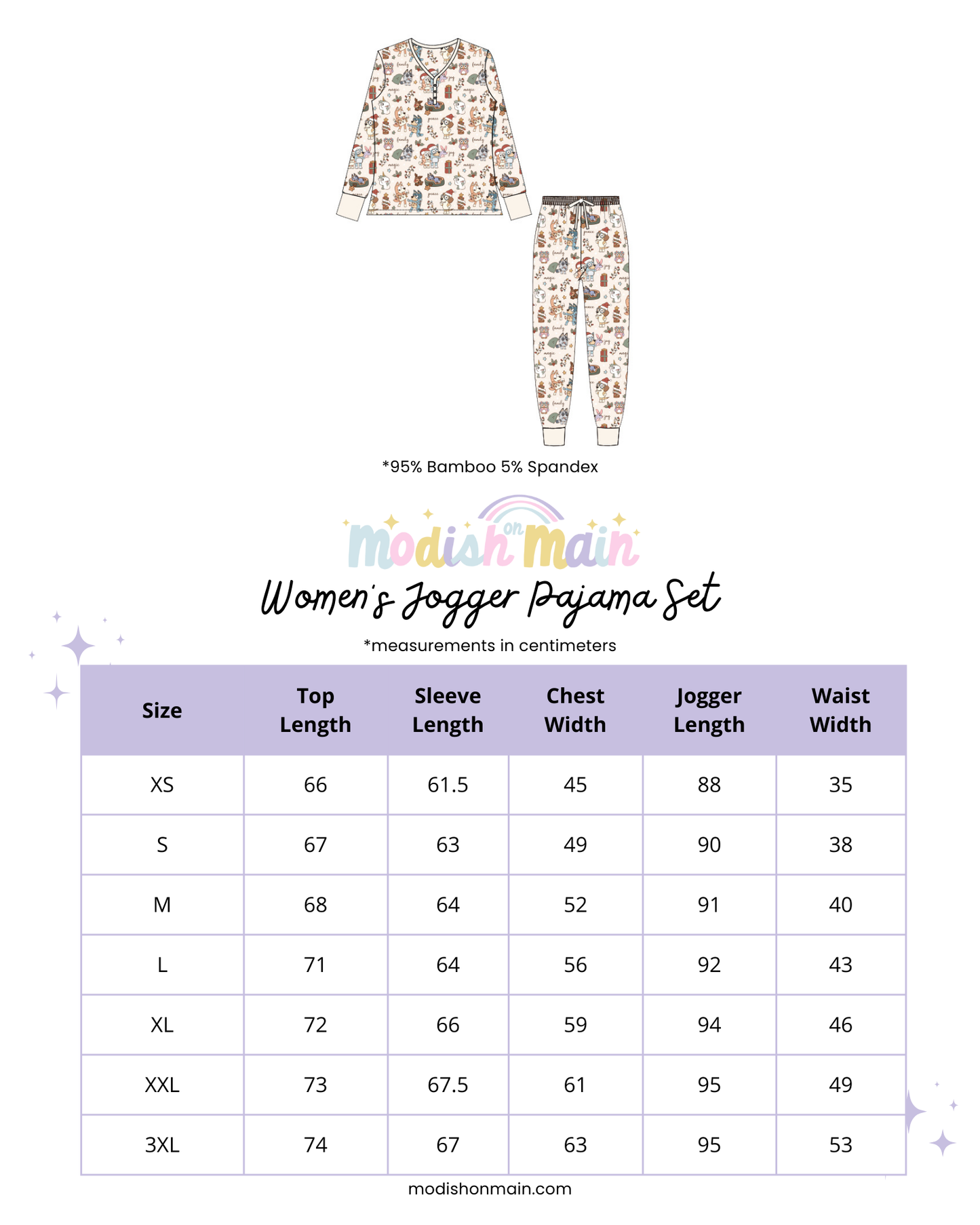 Christmas Cars - Bamboo Pajama Set *READY TO SHIP*
