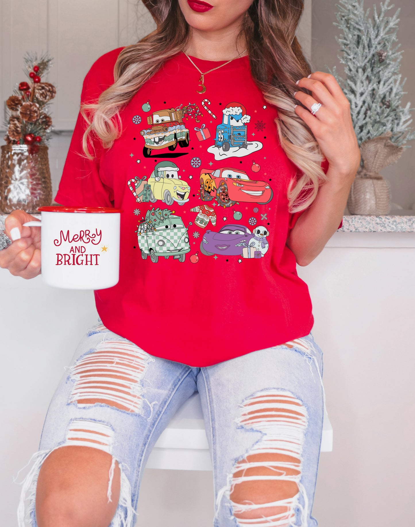 Radiator Springs Christmas - Comfort Colors Adult Tee