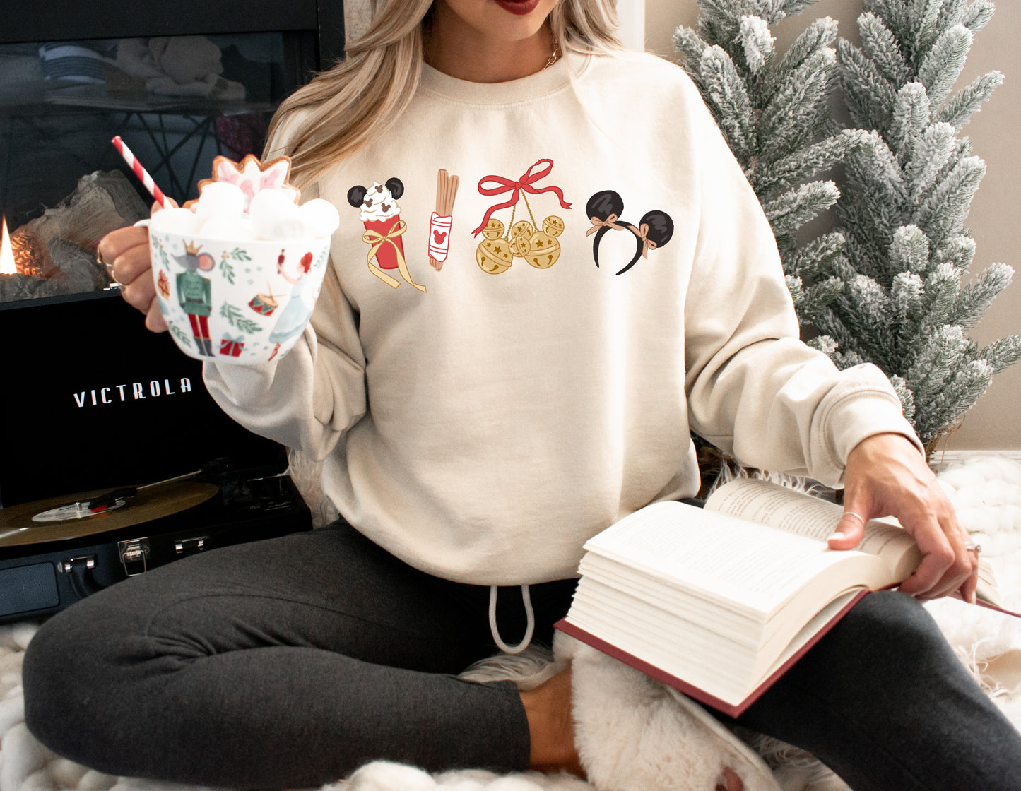 Just a Christmas Girl - Adult Fleece Sweatshirt