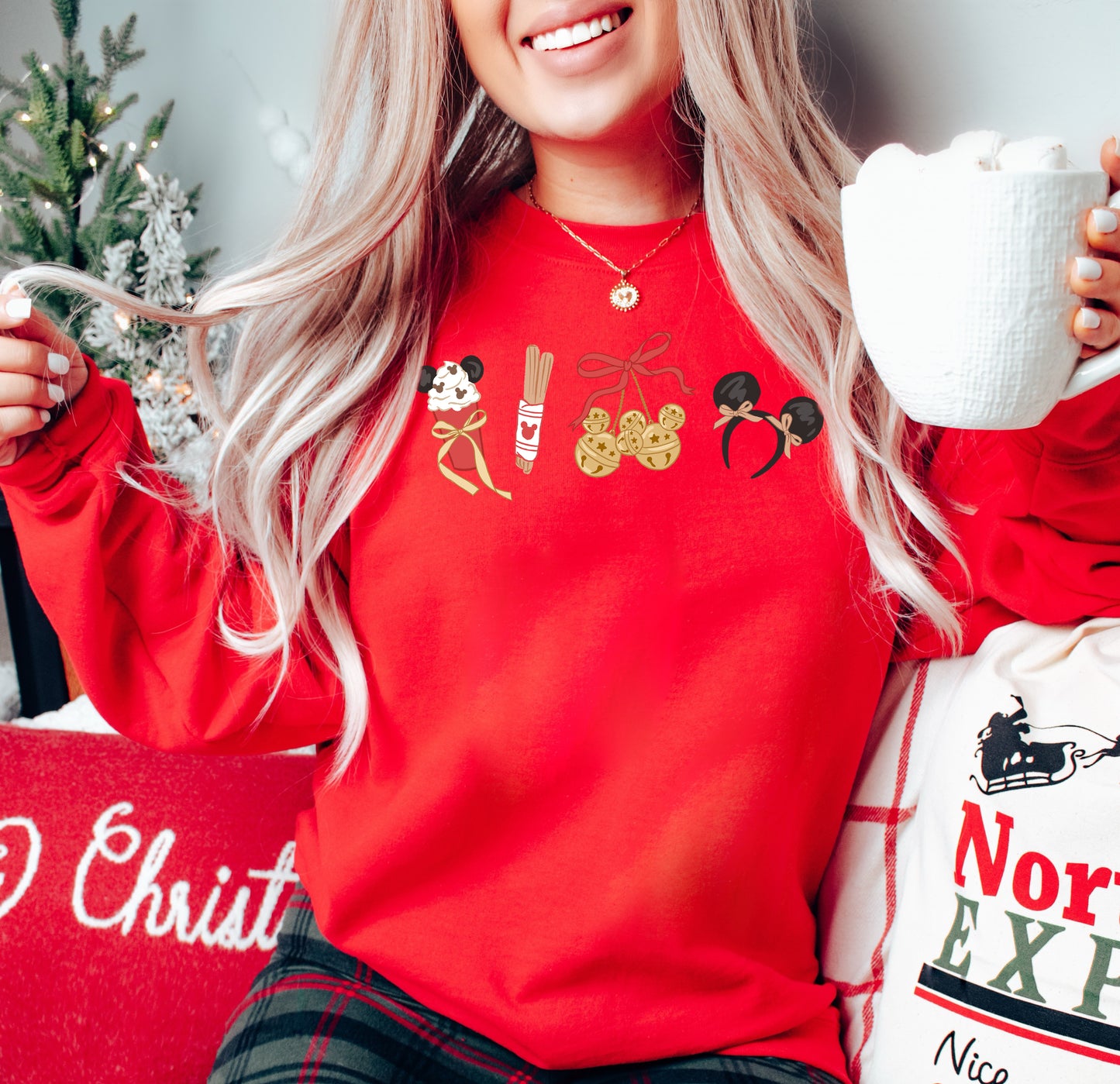 Just a Christmas Girl - Adult Fleece Sweatshirt