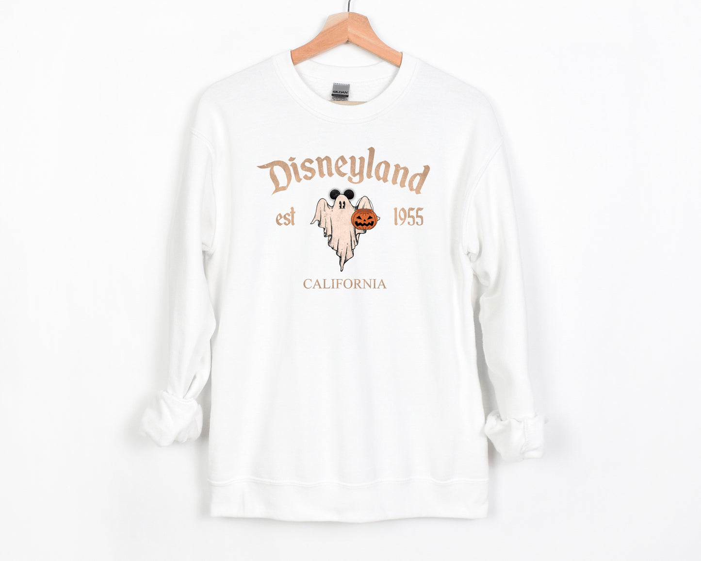 D*Land Ghost Mick - Adult Fleece Sweatshirt | Neutral ink