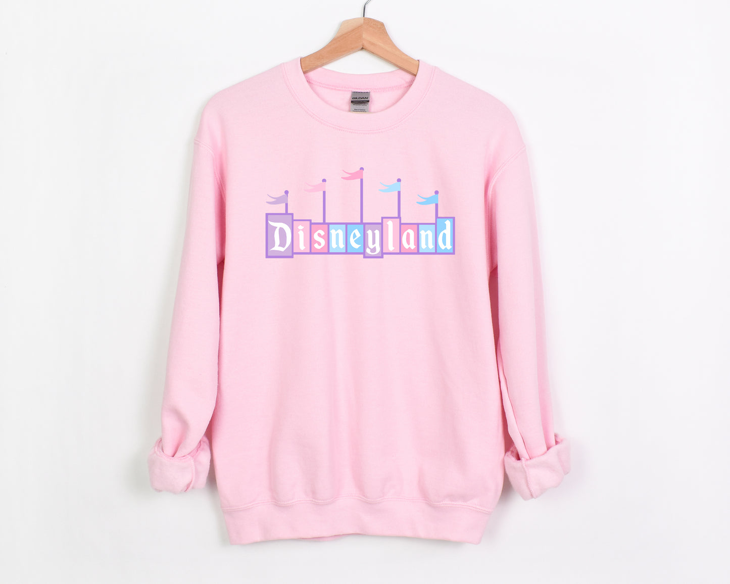 Retro D*Land Sign - Adult Fleece Sweatshirt
