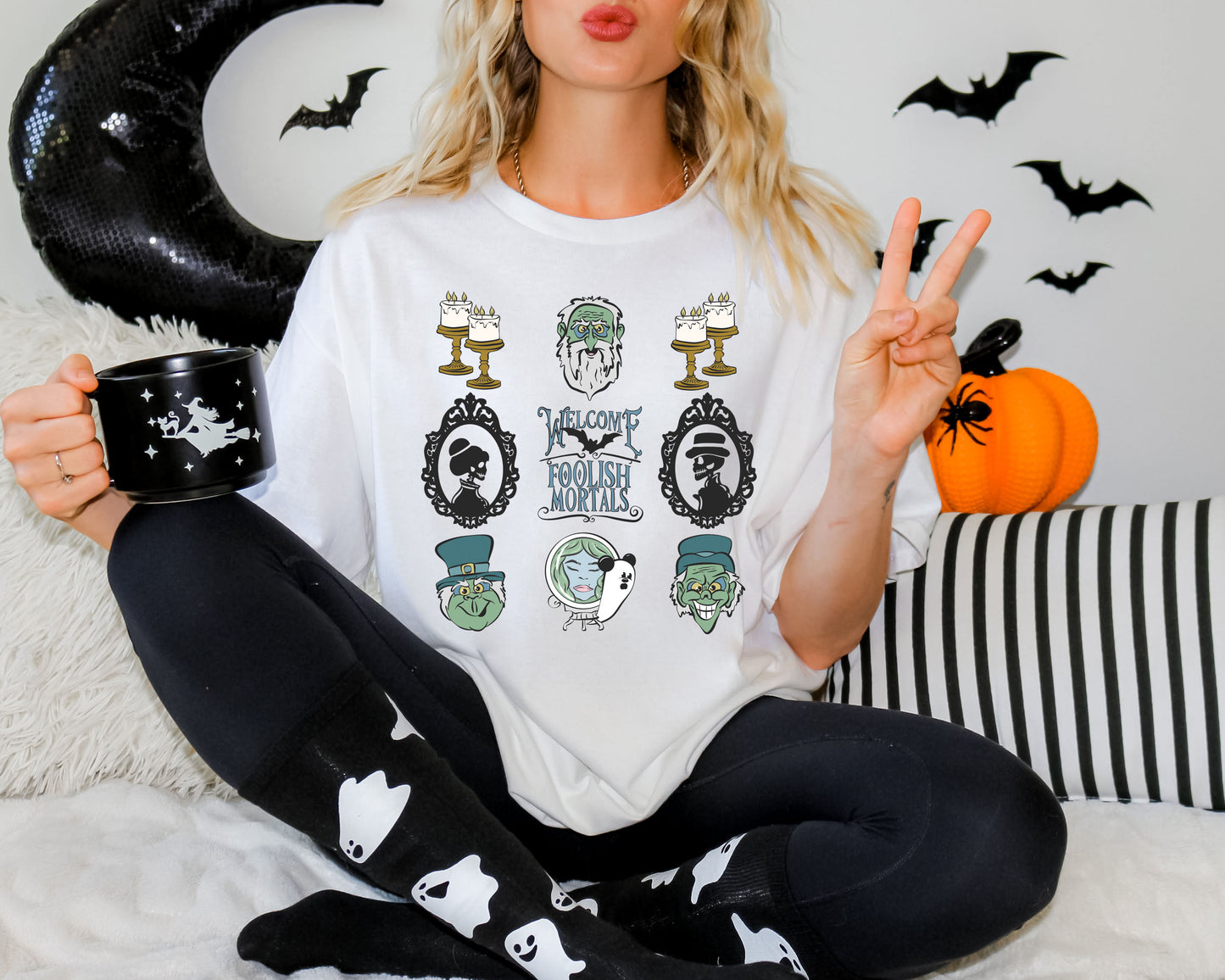 Foolish Mortals (Full Front) - Comfort Colors Adult Tee