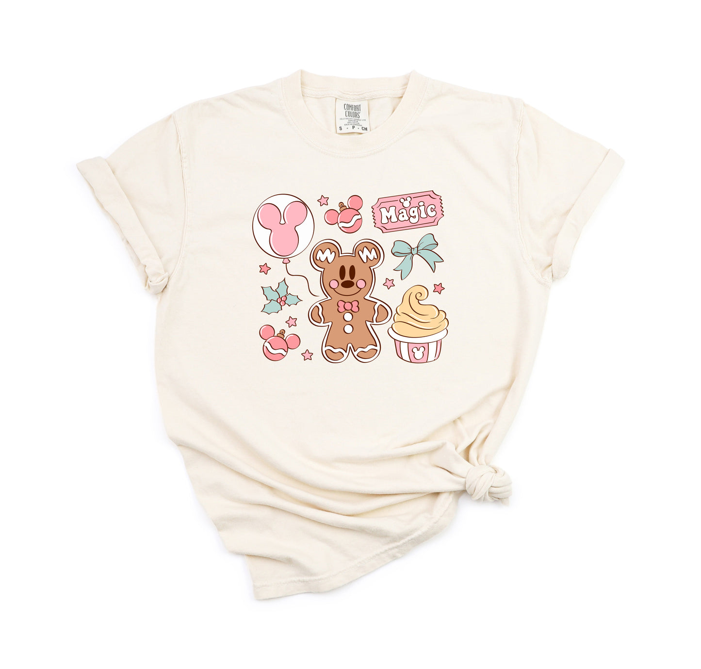 Ginger Cookie Snacks (Pink) - Comfort Colors Adult Tee