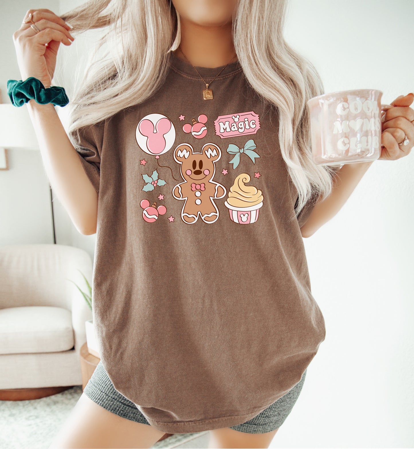 Ginger Cookie Snacks (Pink) - Comfort Colors Adult Tee