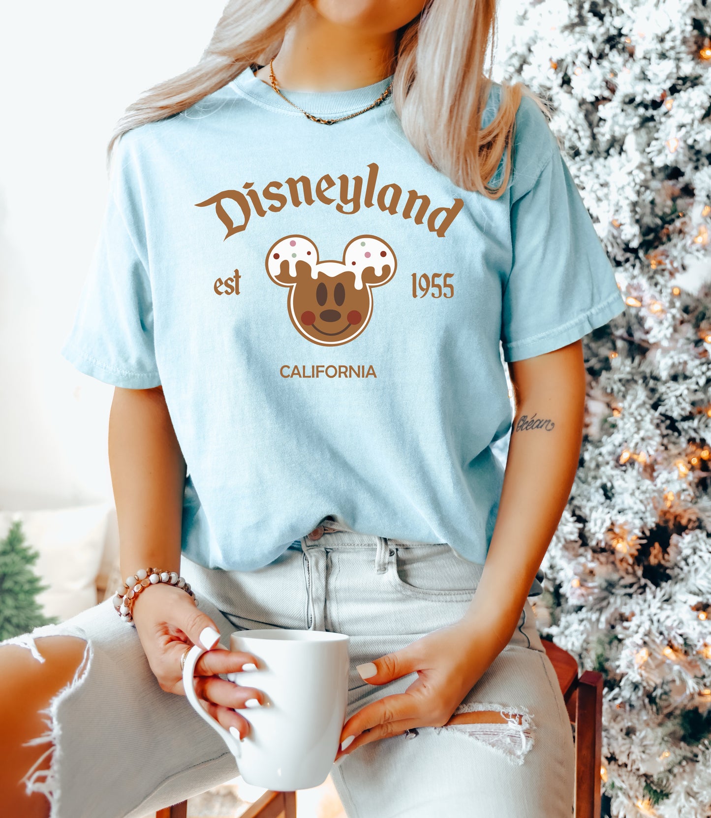 D*Land Gingerbread Mick- Comfort Colors Adult Tee
