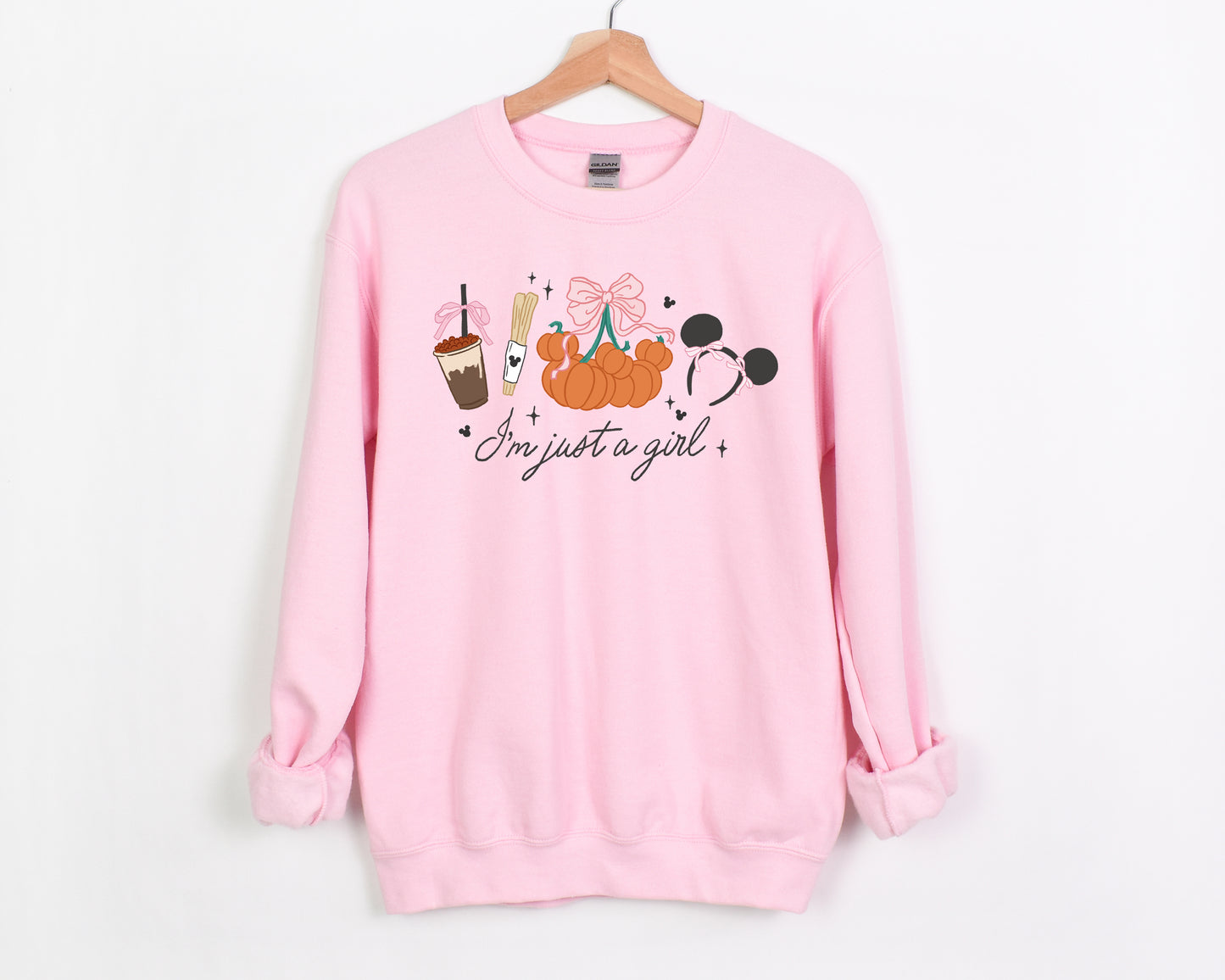 Just a {Fall} Girl - Adult Fleece Sweatshirt