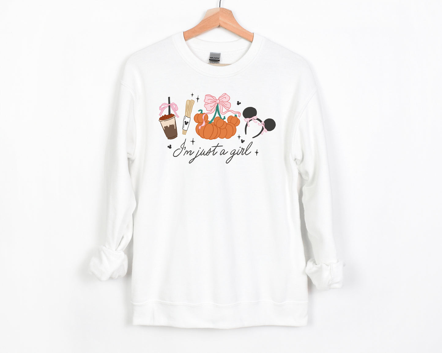Just a {Fall} Girl - Adult Fleece Sweatshirt