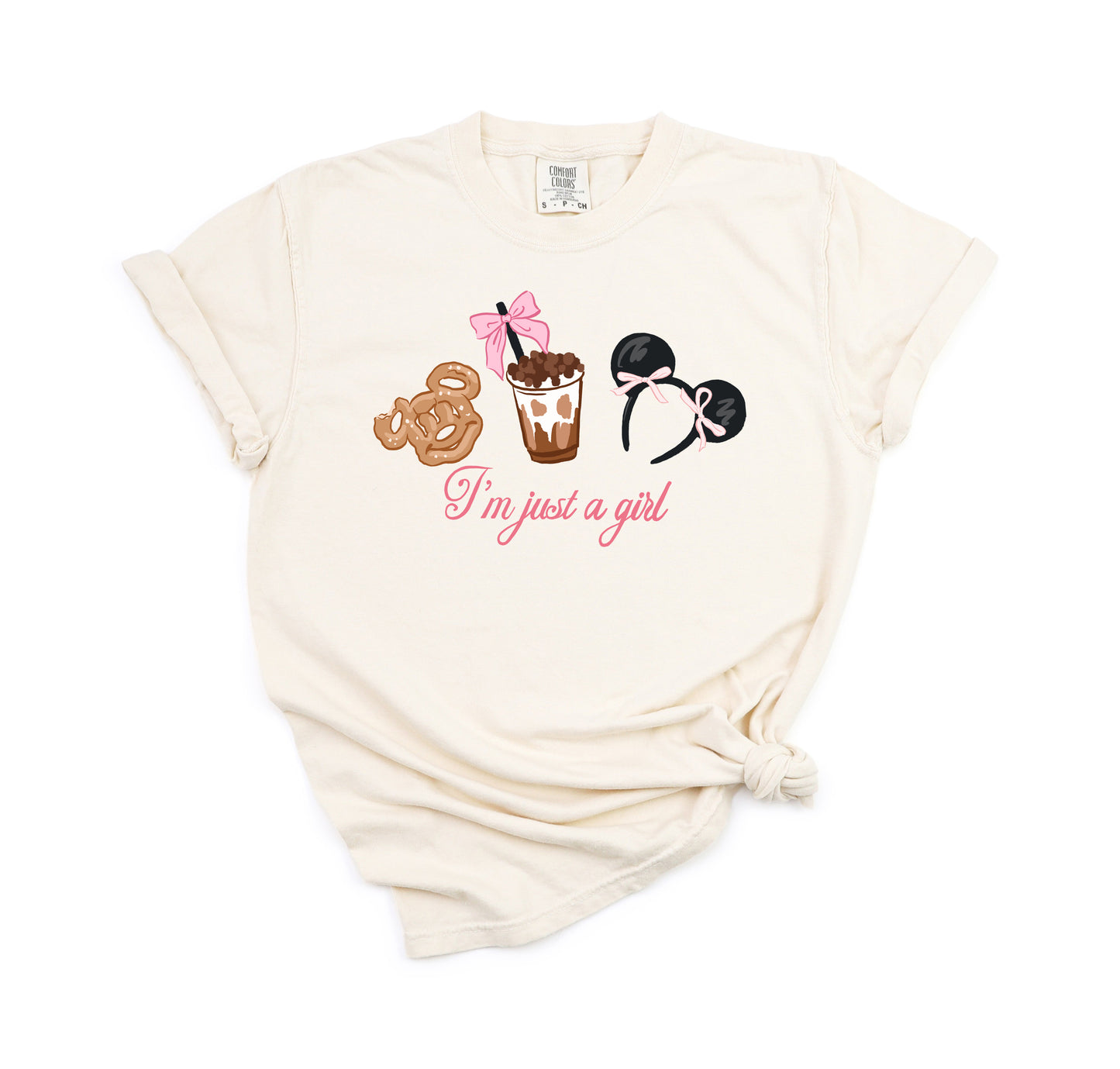 Just a Girl - Comfort Colors Adult Tee