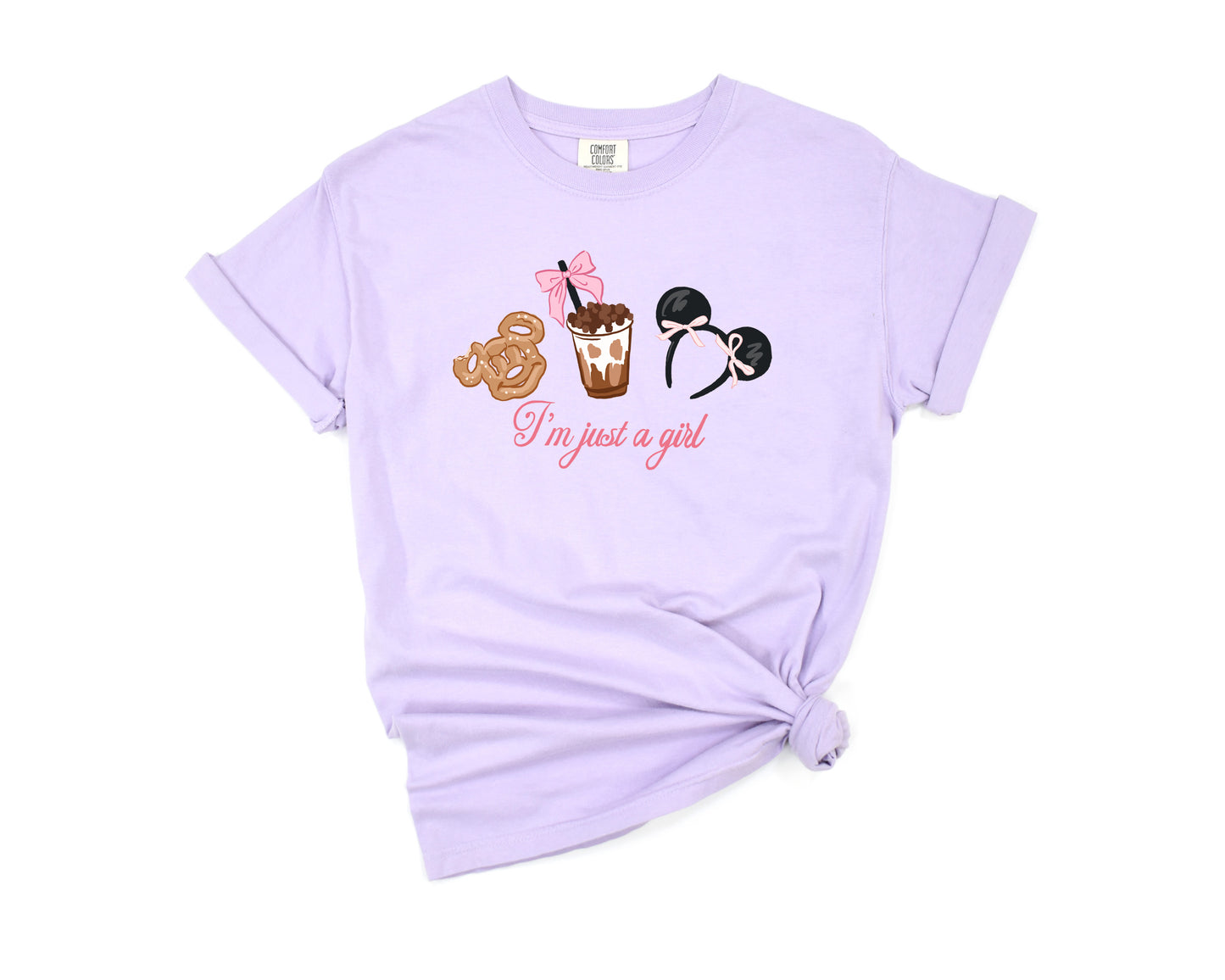 Just a Girl - Comfort Colors Adult Tee