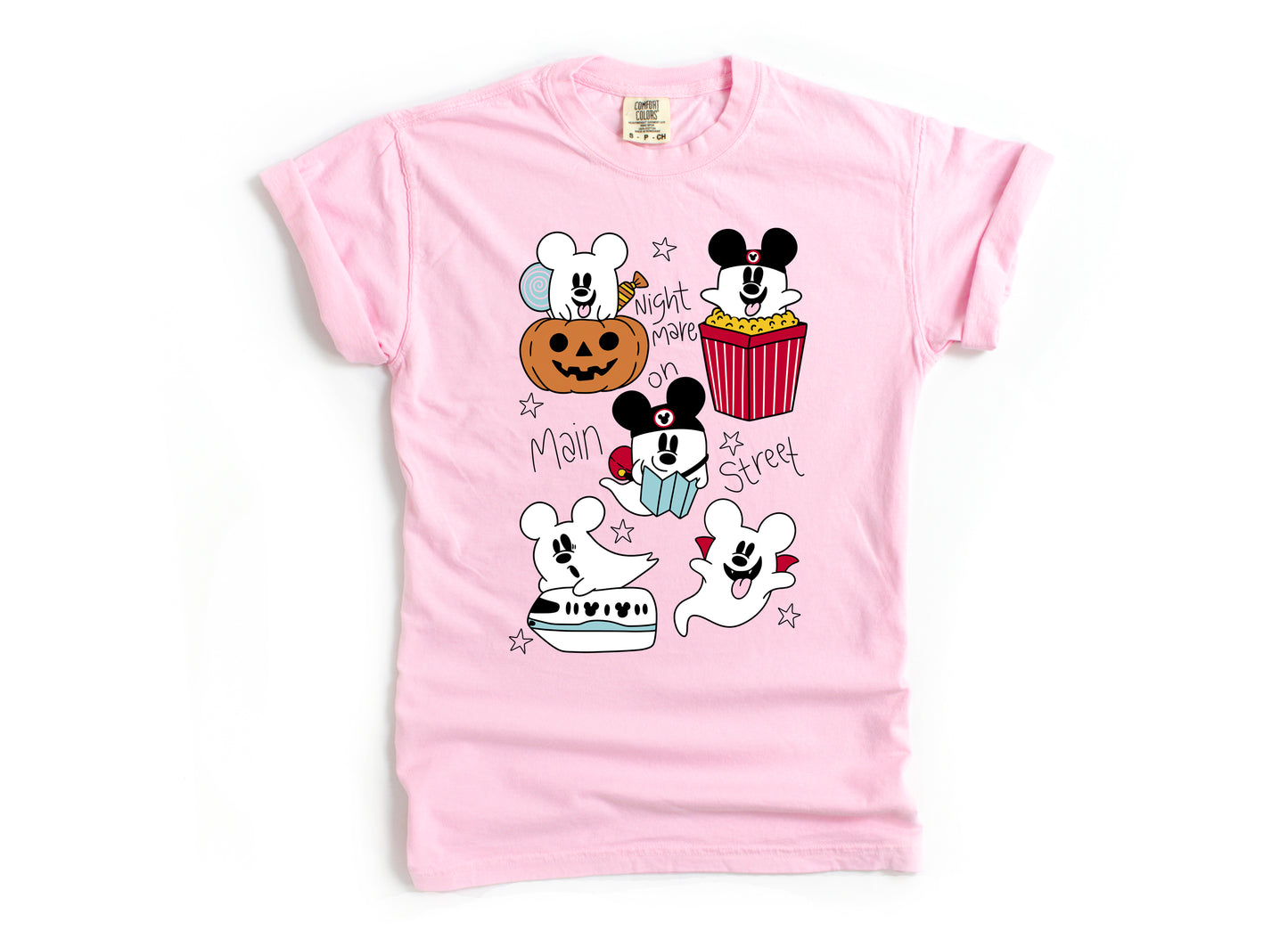 Boo's on Main Street - Comfort Colors Adult Tee
