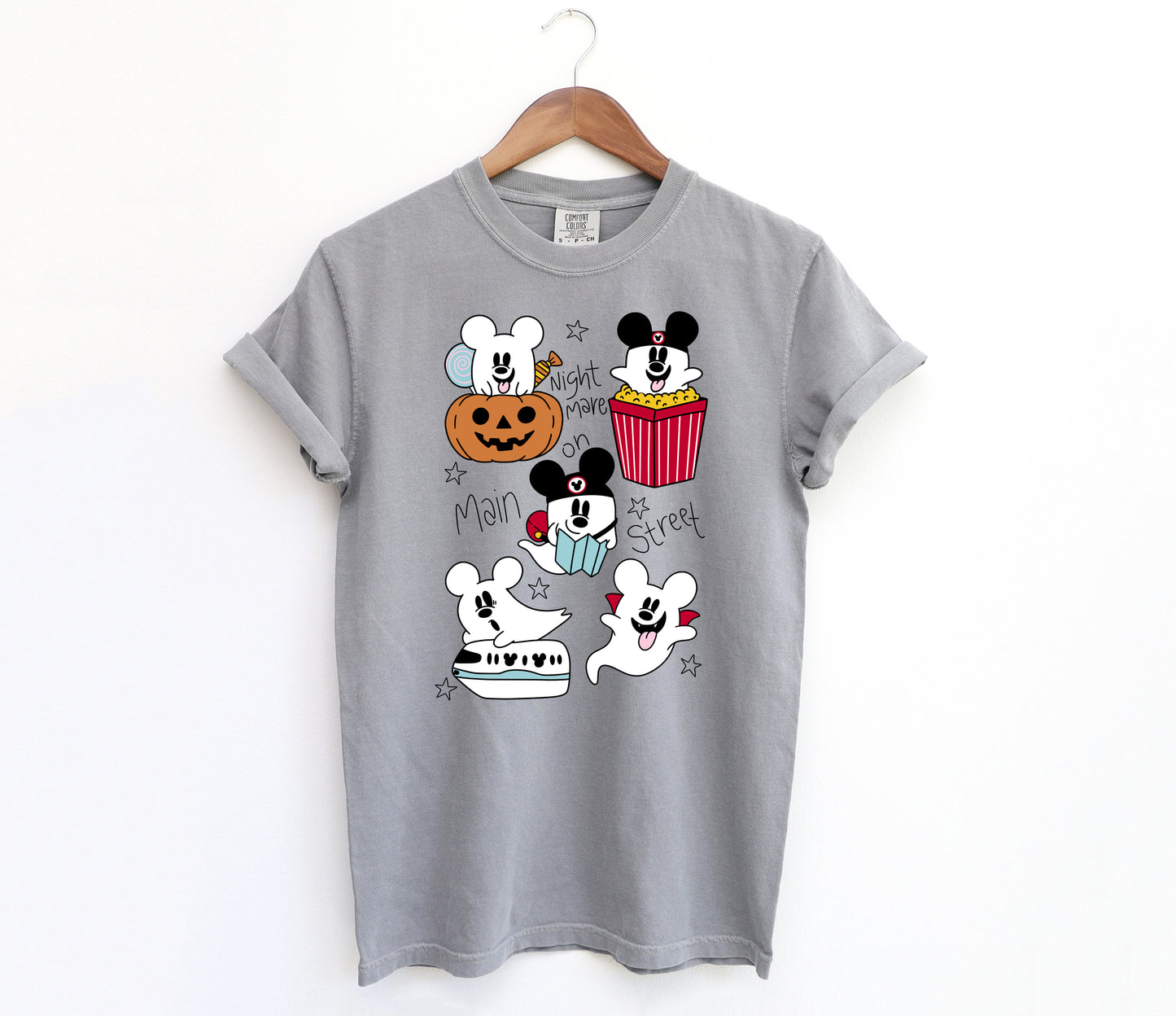 Boo's on Main Street - Comfort Colors Adult Tee