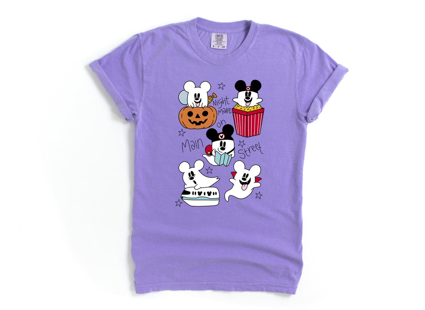 Boo's on Main Street - Comfort Colors Adult Tee