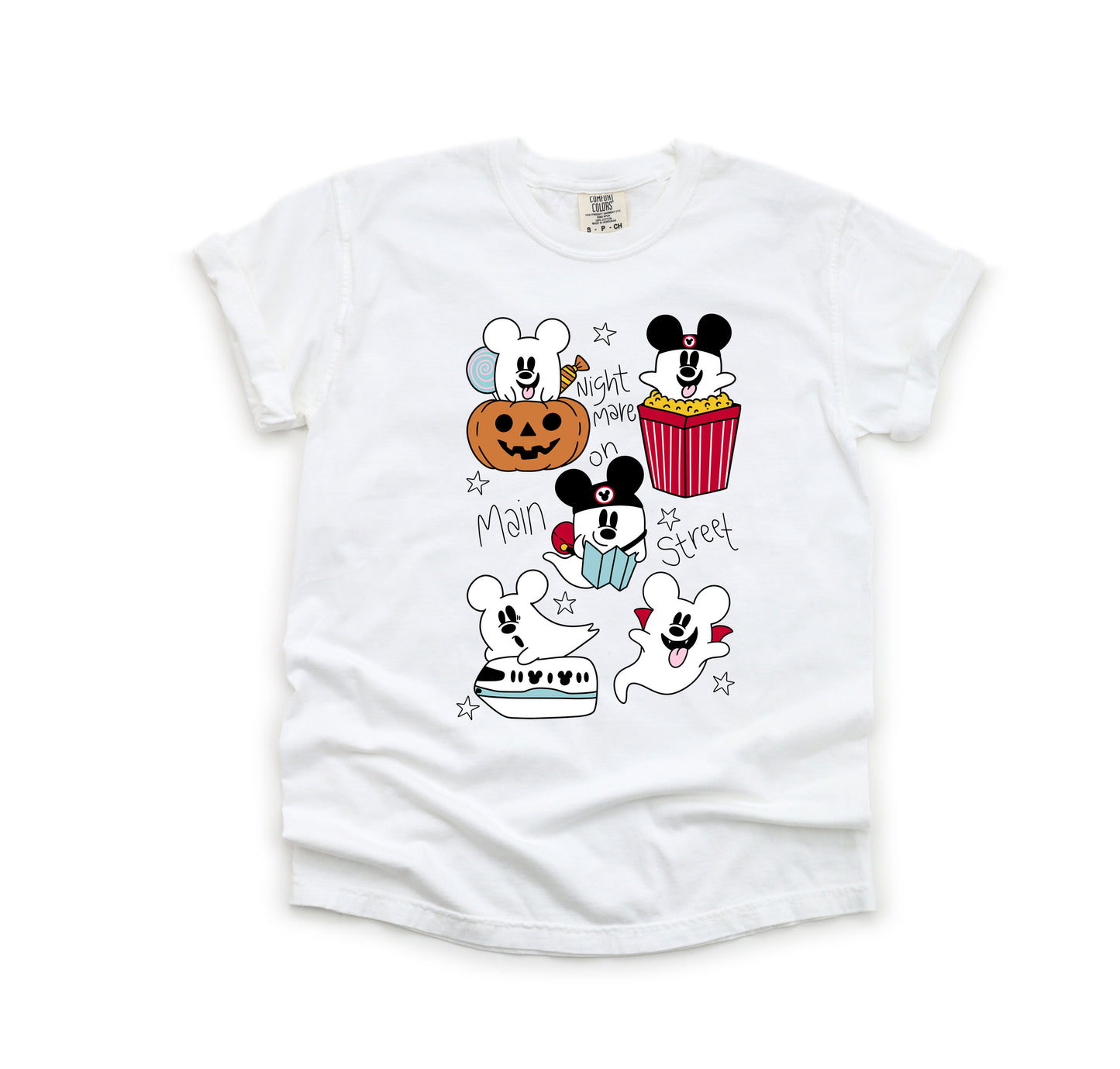 Boo's on Main Street - Comfort Colors Adult Tee
