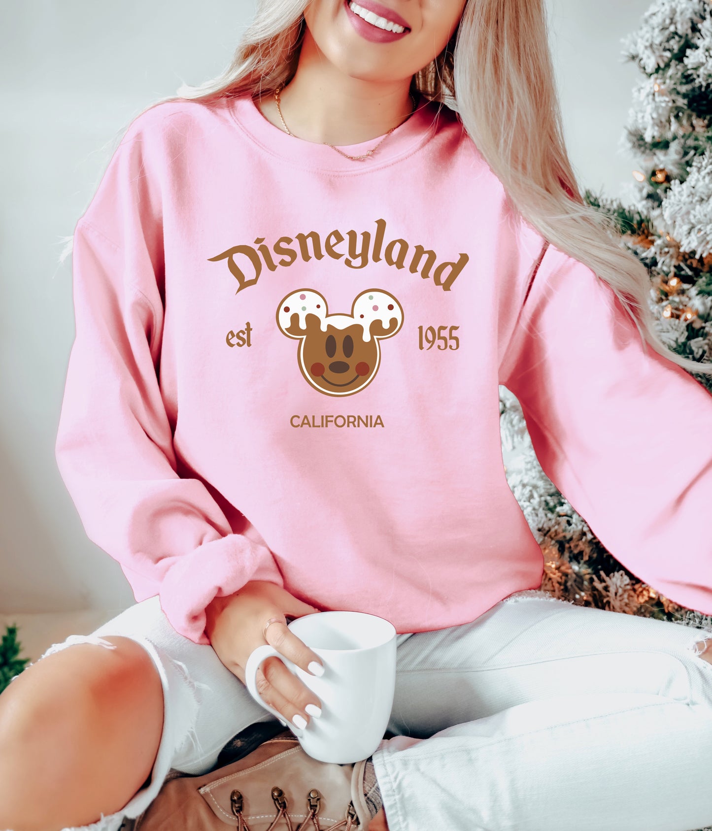 D*land Gingerbread Mick - Adult Fleece Sweatshirt