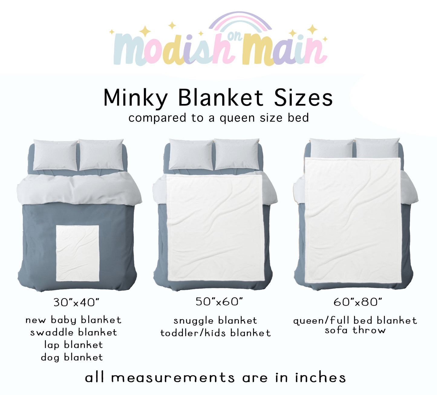 Christmas Bells Minky Throw Blanket | Light *PREORDER*
