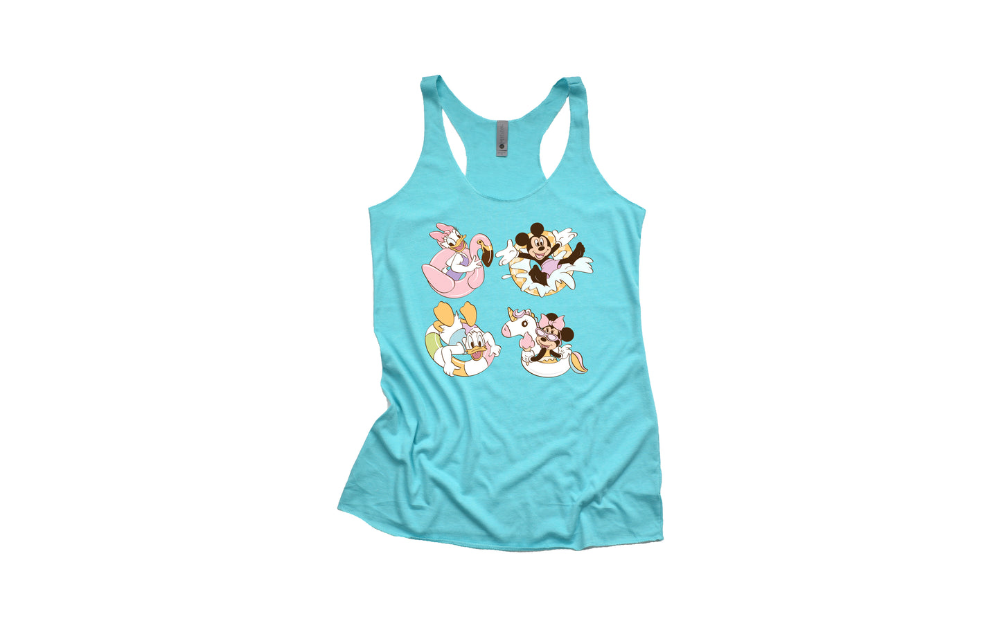 Pool Party (Pink) - Triblend Women's Racerback Tank