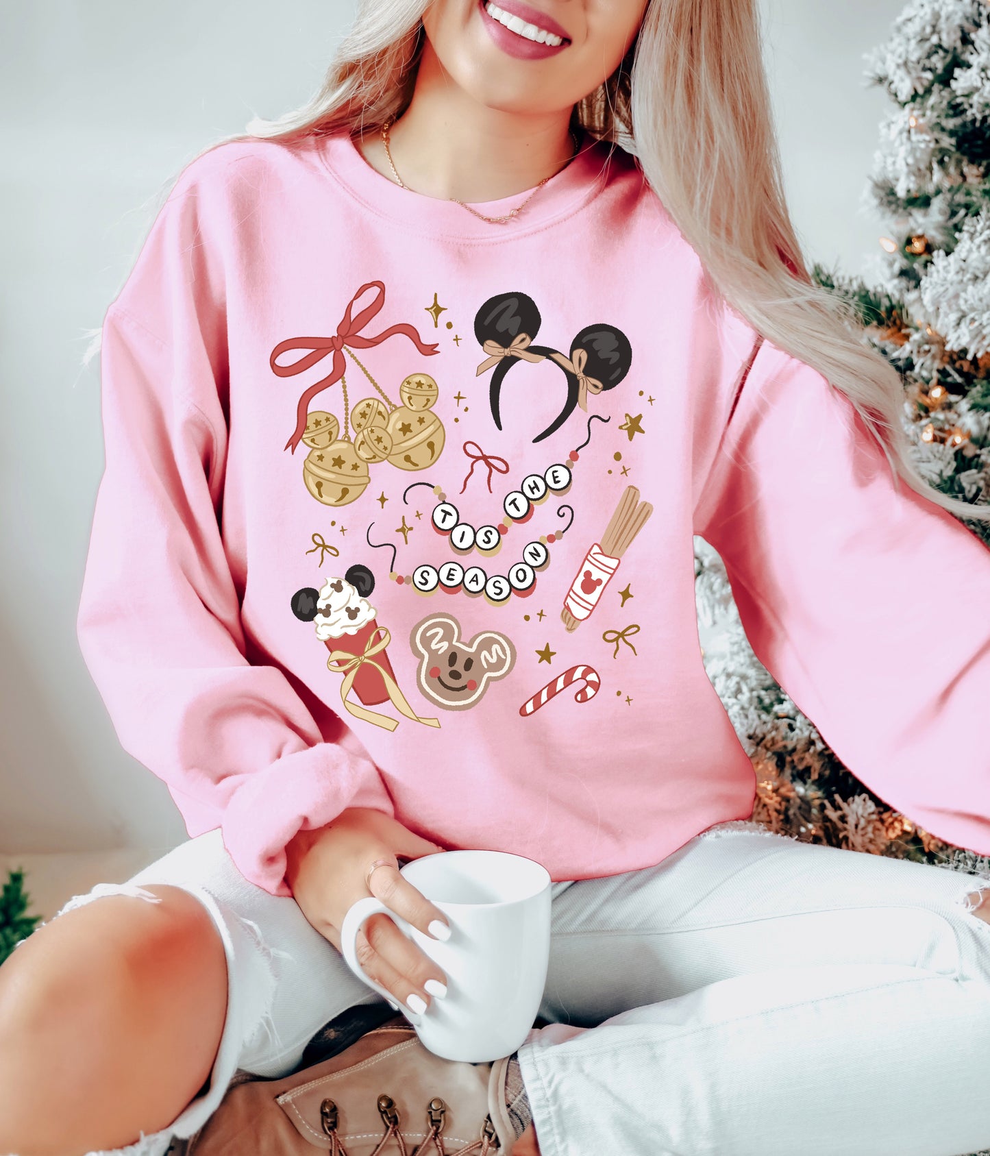Tis the Christmas Season - Adult Fleece Sweatshirt