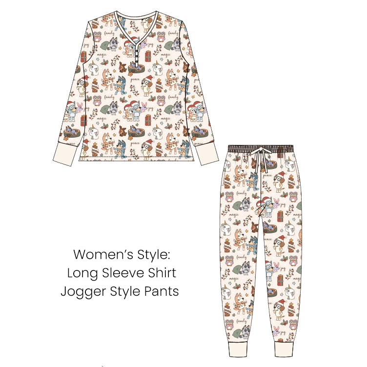 Pup Family Christmas - Bamboo Pajama Set *READY TO SHIP*