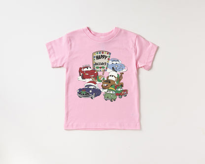 Cars Holiday Icons- Kids Tee