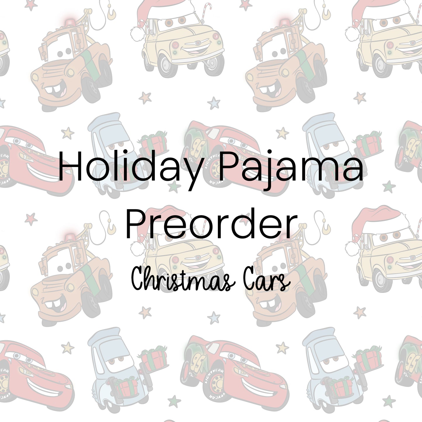 Christmas Cars - Bamboo Pajama Set  *PREORDER ITEM - MID/END NOVEMBER SHIPPING*