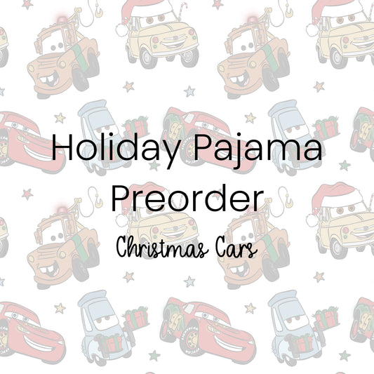 Christmas Cars - Bamboo Pajama Set  *PREORDER ITEM - MID NOVEMBER SHIPPING*