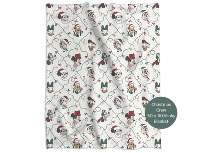Christmas Crew Minky Throw Blanket *PREORDER*