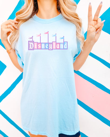 Retro D*Land Sign - Comfort Colors Adult Tee