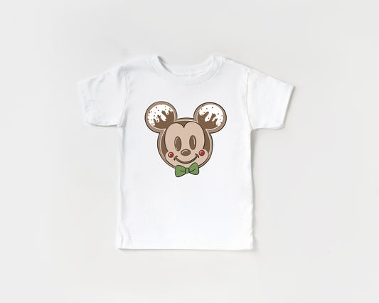 Ginger Cookie Mick - White 4T Kids Tee *READY TO SHIP*