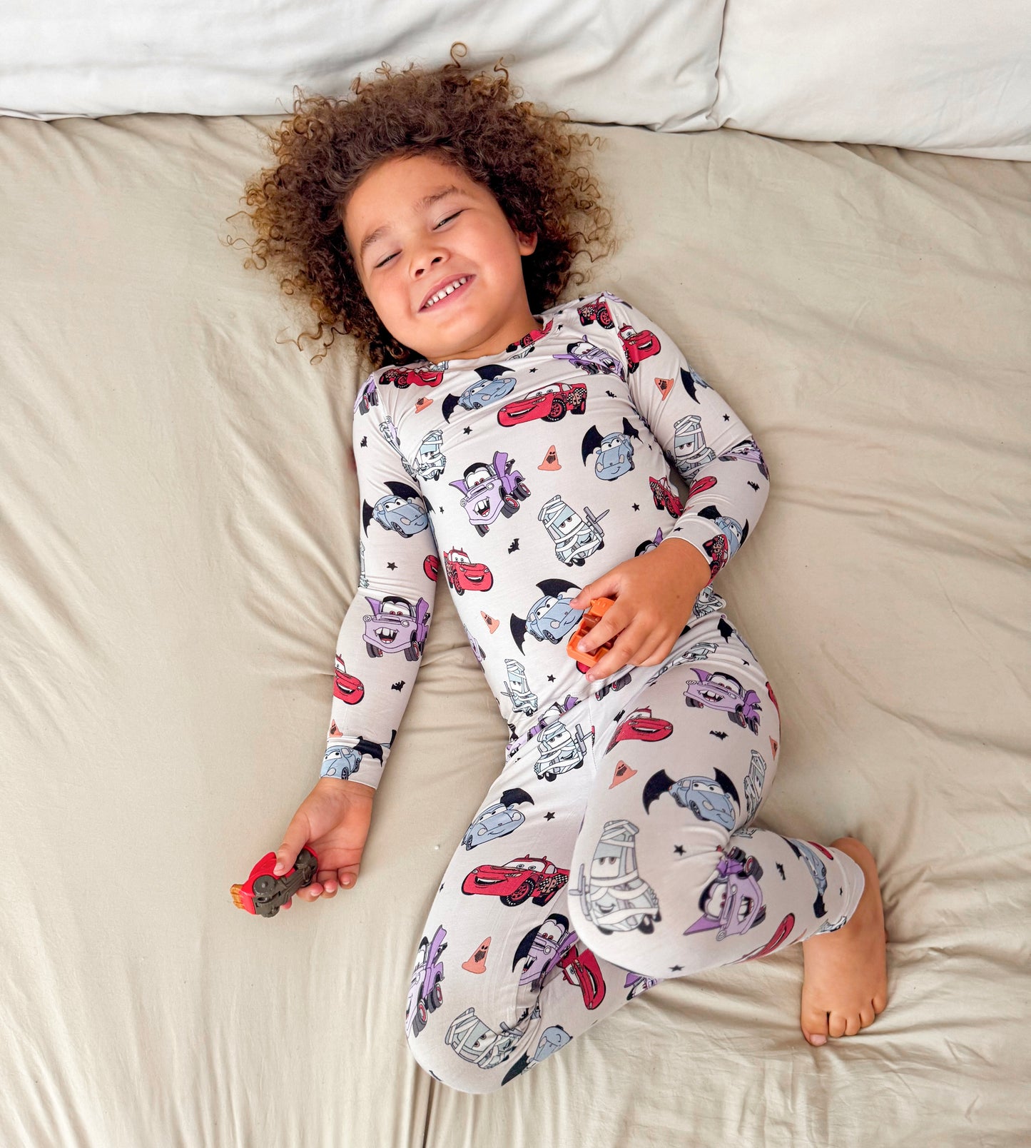 Spooky Cars - Long Sleeve Pajama Set  *PREORDER - EARLY/MID SEPT SHIPPING *