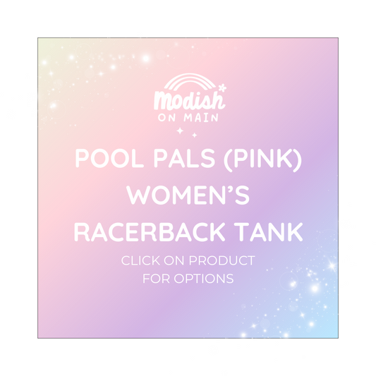 Pool Pals (Pink) - Women's Racerback Tank