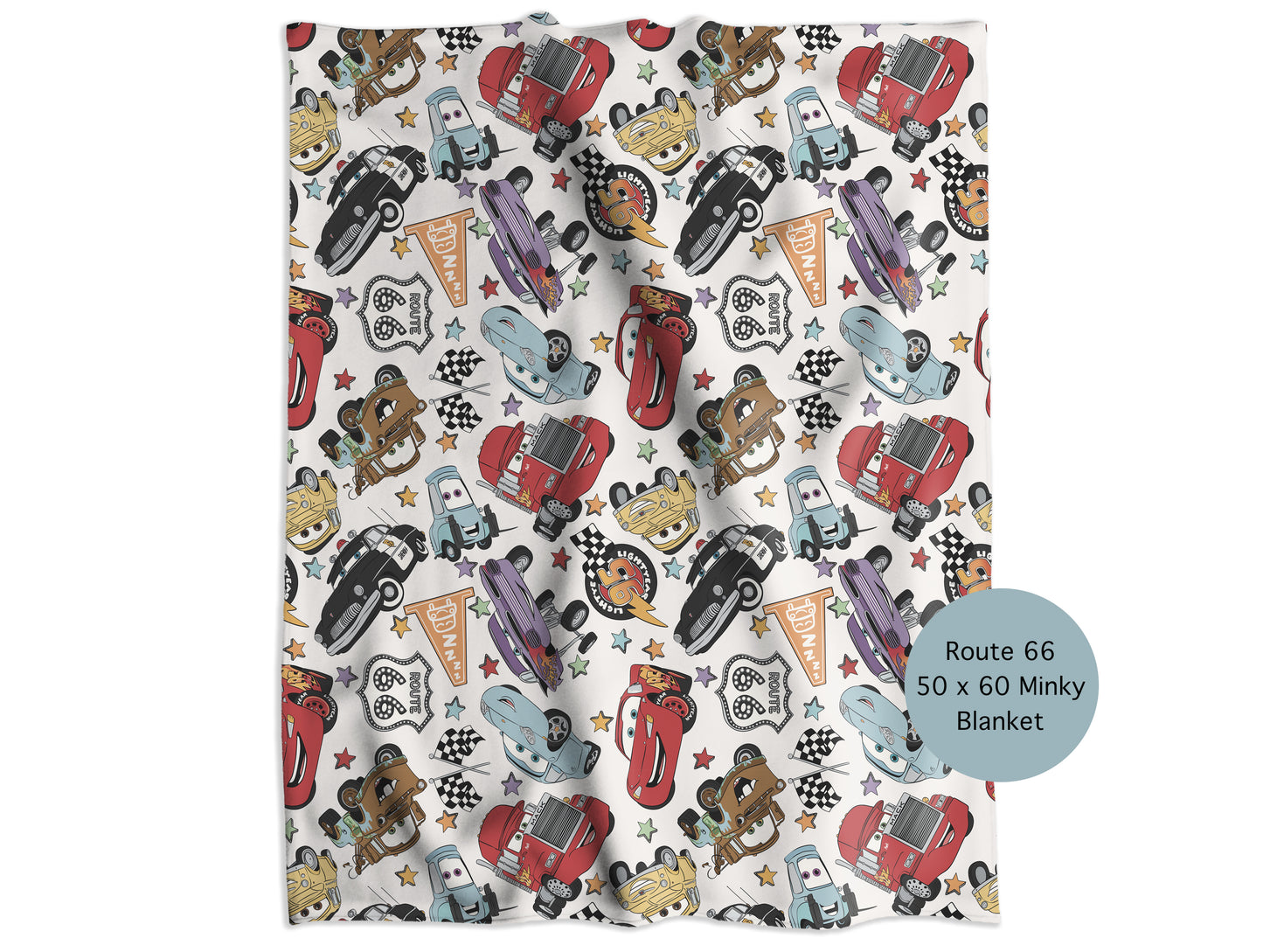 Route 66 Friends Minky Throw Blanket *PREORDER*