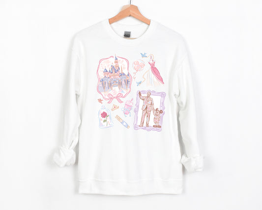 Spring Castle California - Adult Fleece Sweatshirt