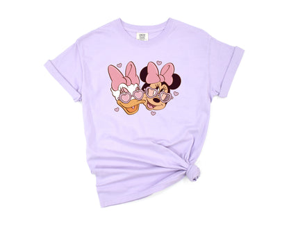 Bestie Love (Pink) - Comfort Colors Adult Tee