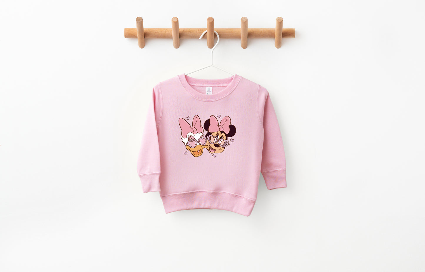 Bestie Love (Pink) - Kids Fleece Sweatshirt