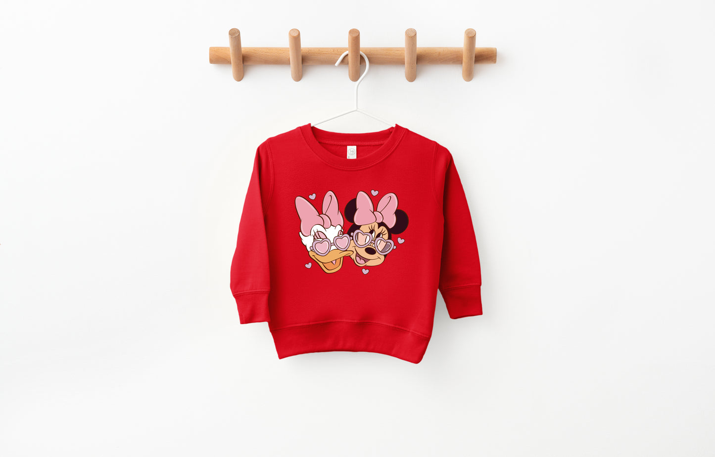 Bestie Love (Pink) - Kids Fleece Sweatshirt