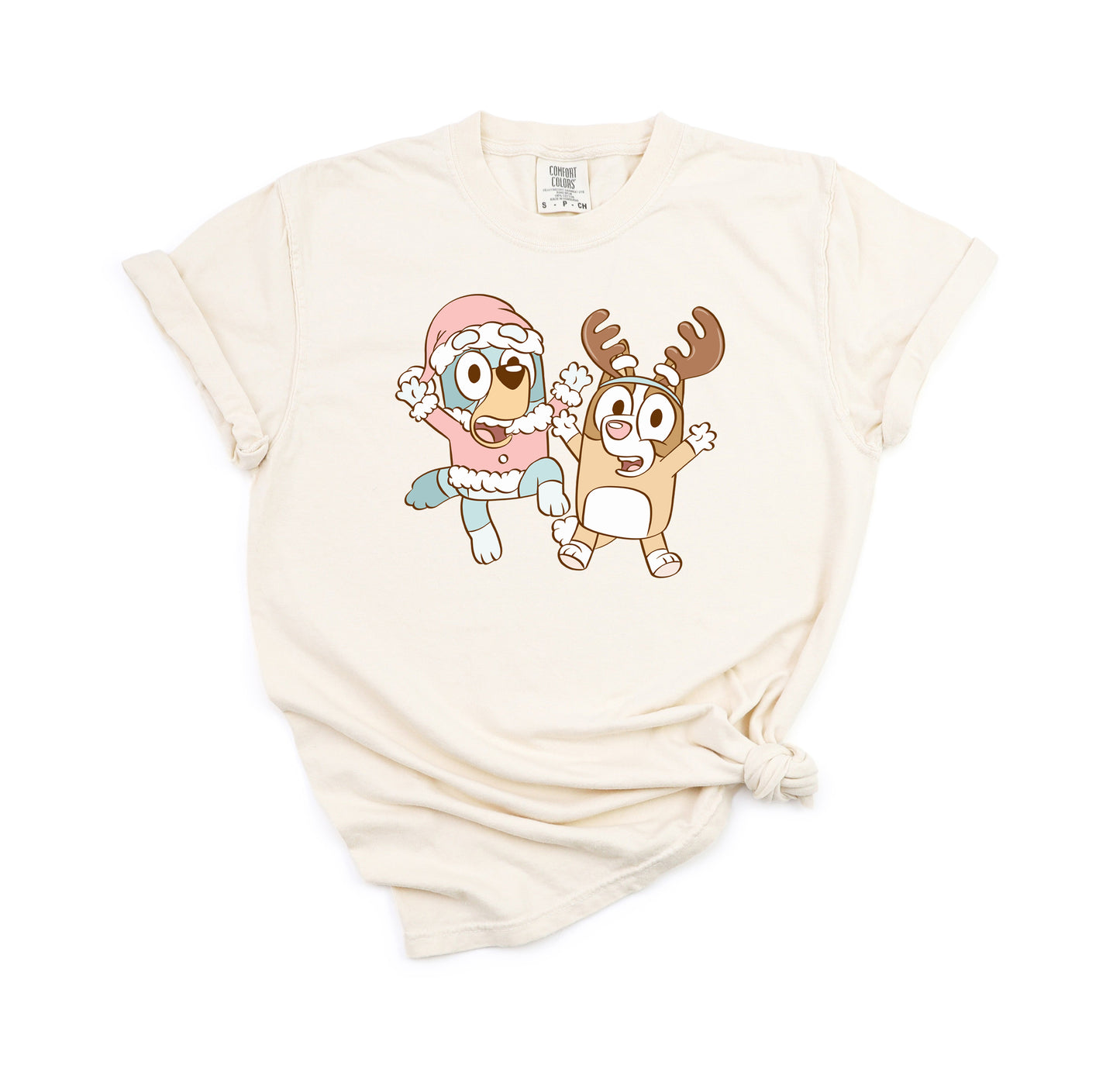 Festive Puppy Sisters - Comfort Colors Adult Tee