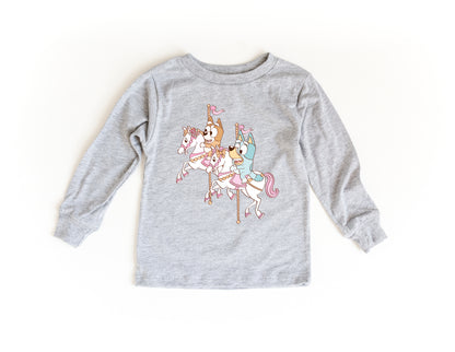 Carousel Sisters - Kids Long Sleeve