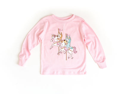 Carousel Sisters - Kids Long Sleeve