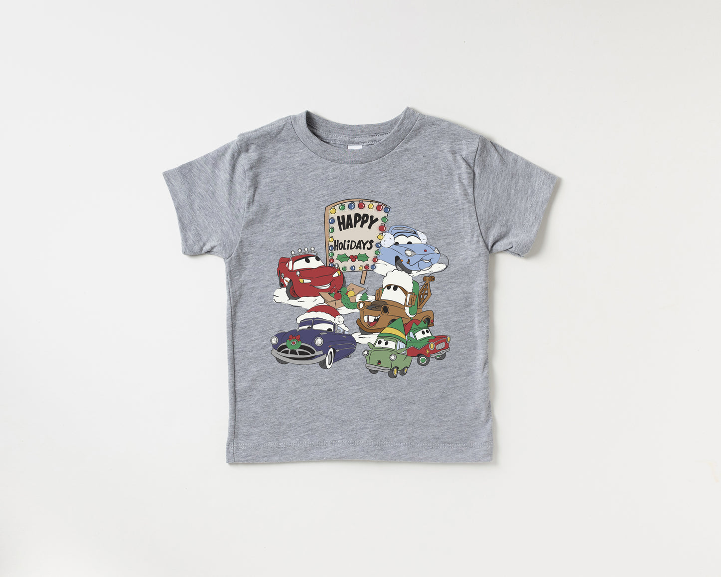 Cars Holiday Icons- Kids Tee