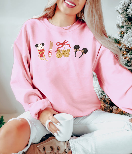 Just a Christmas Girl - Adult Fleece Sweatshirt
