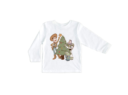 Toys Around the Christmas Tree - Kids Long Sleeve