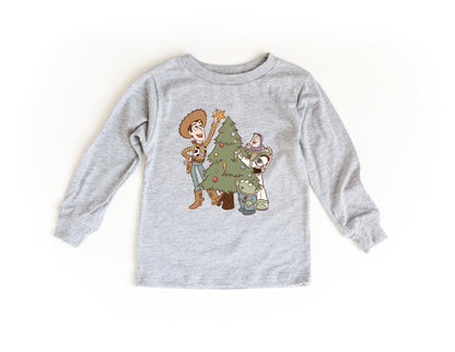 Toys Around the Christmas Tree - Kids Long Sleeve