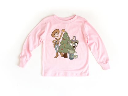 Toys Around the Christmas Tree - Kids Long Sleeve