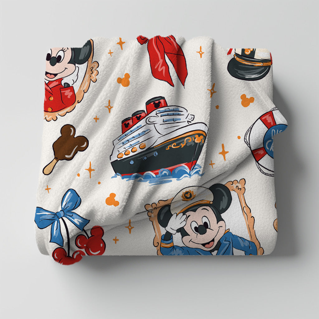 Coquette Cruise Minky Throw Blanket *PREORDER*